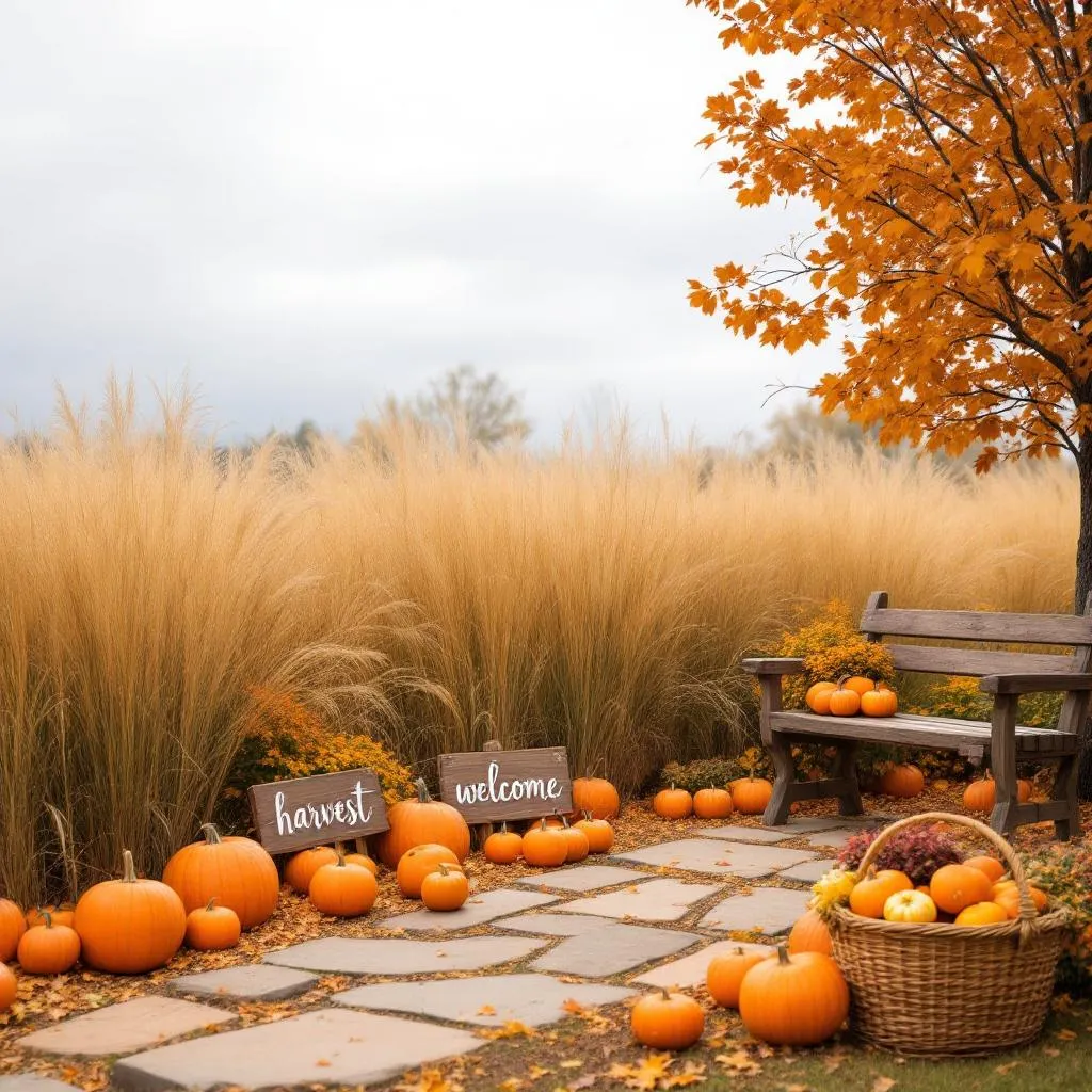 Incorporating ornamental grasses into fall gardens