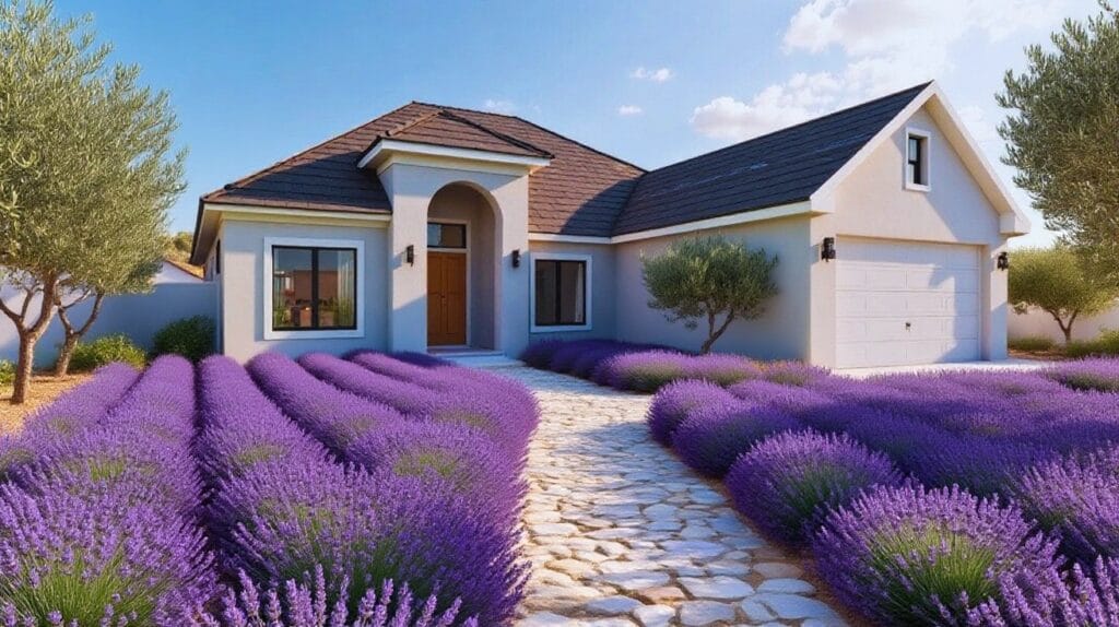 Turn my front yard into a Mediterranean-style garden