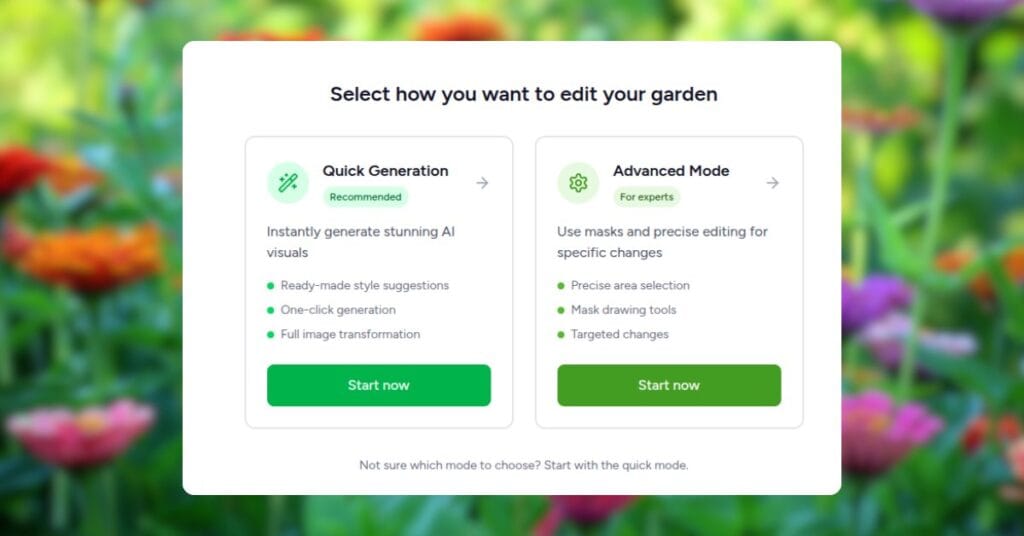 New feature in Ogrovision: Quick Generation mode