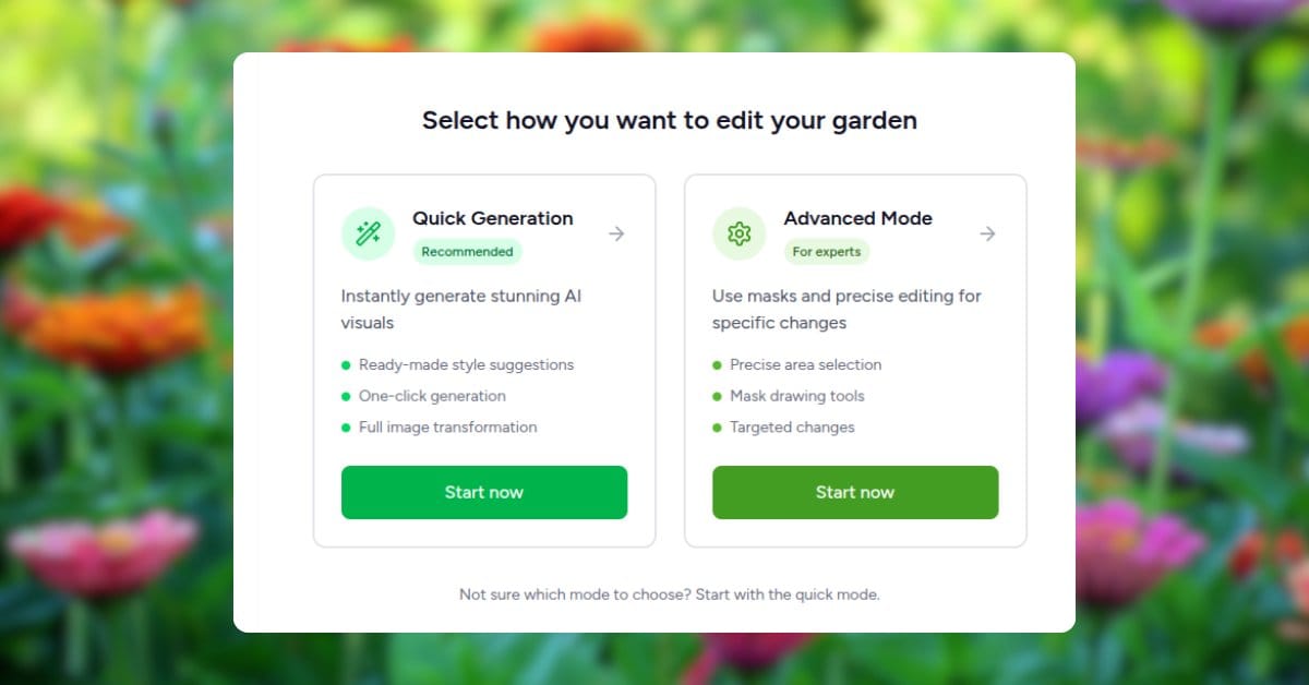 New feature in Ogrovision: Quick Generation mode