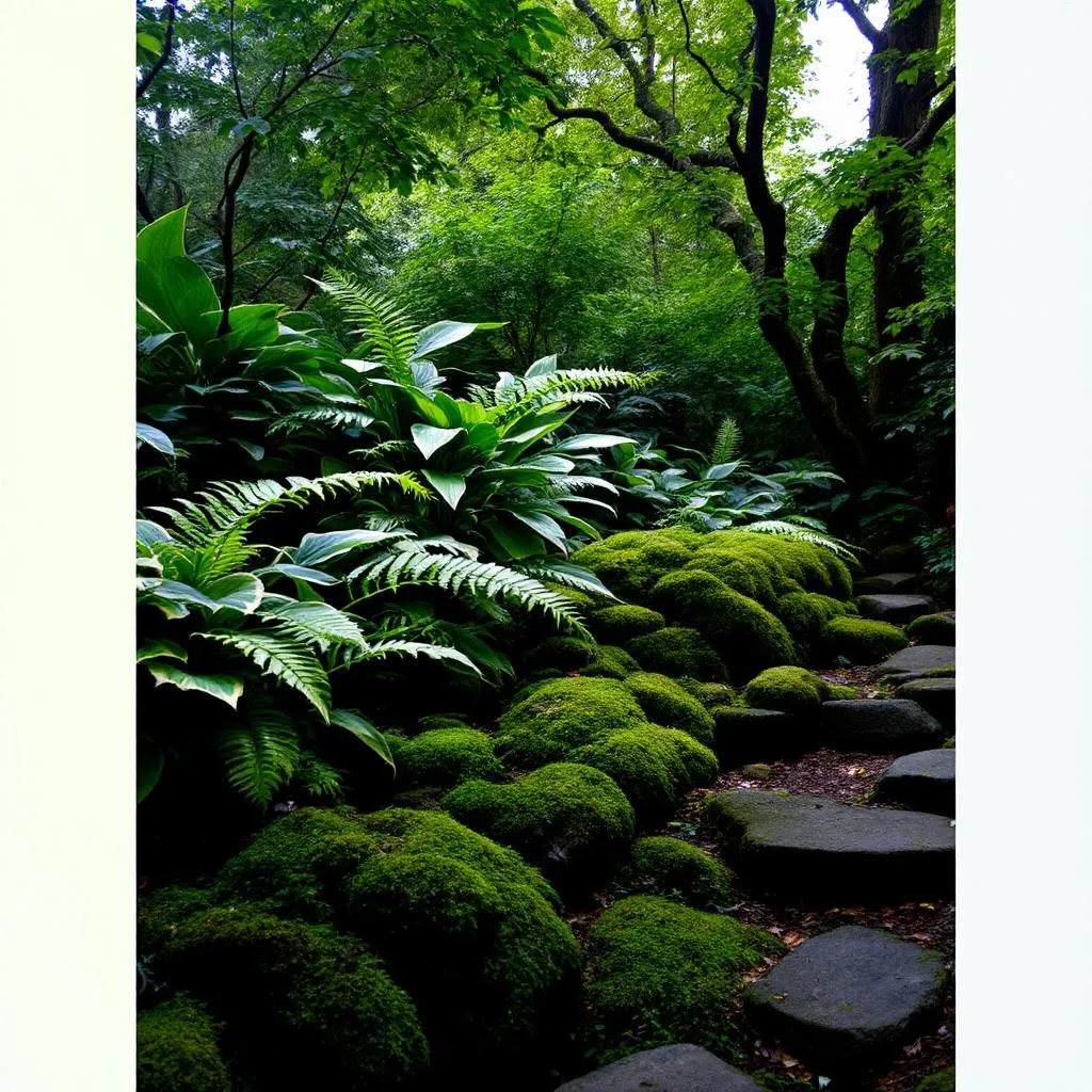 Designing serene shade gardens with ferns and hostas