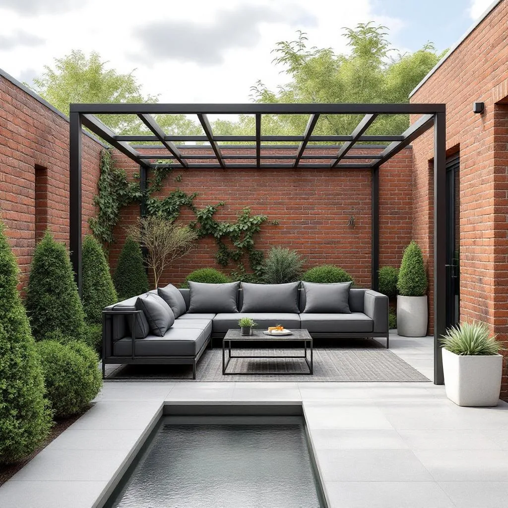 Modern courtyard garden features for 2025