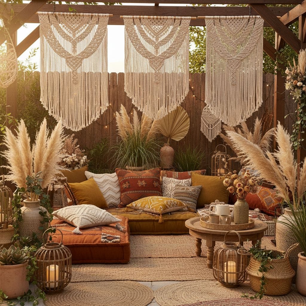 Exploring boho garden design: nature, texture, and decor
