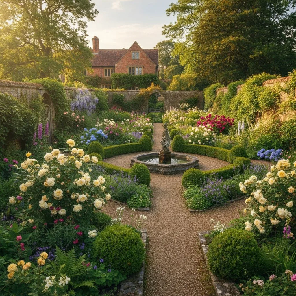 The role of winding paths in English garden design