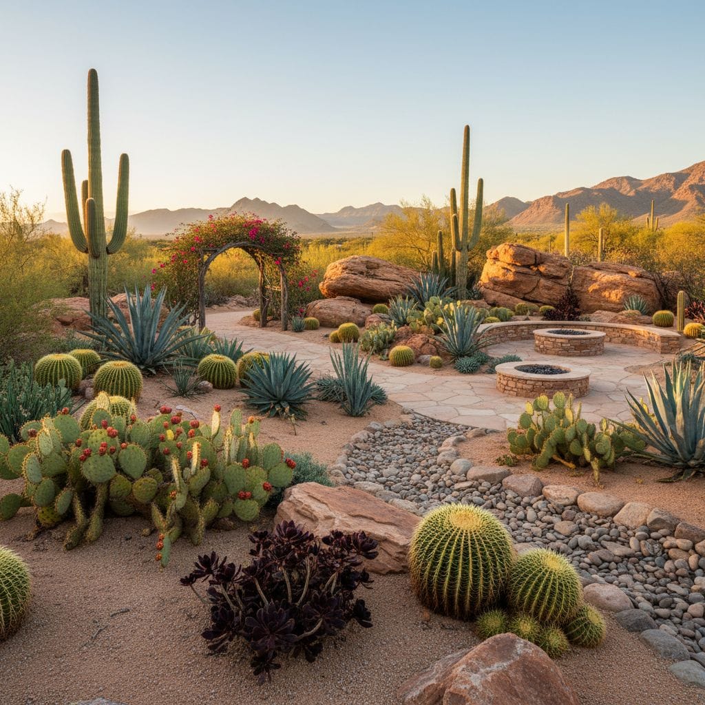 Desert-style Arizona garden