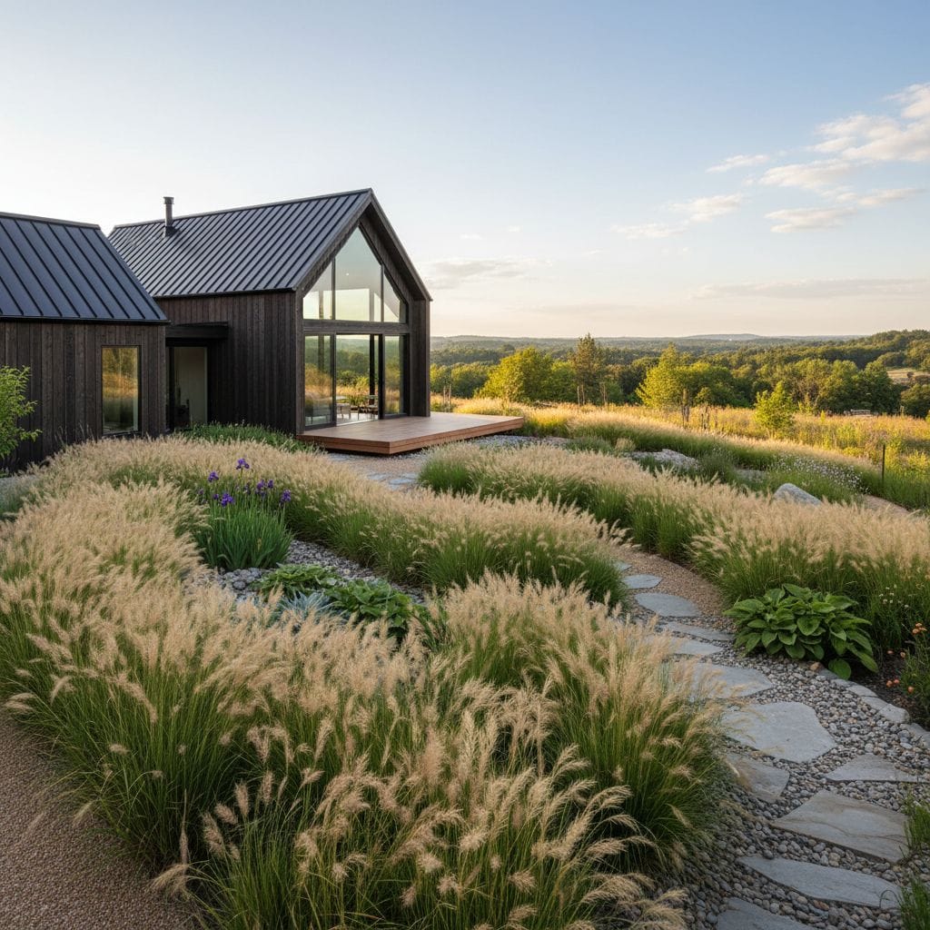 Designing gardens for modern barn-style homes in 2026
