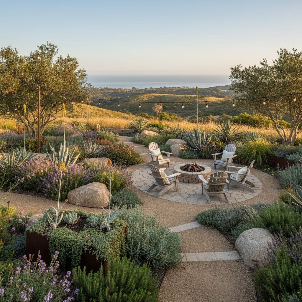 California-style garden