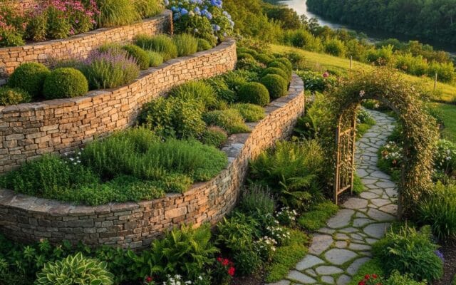 Stone retaining walls: practical garden solutions and design ideas