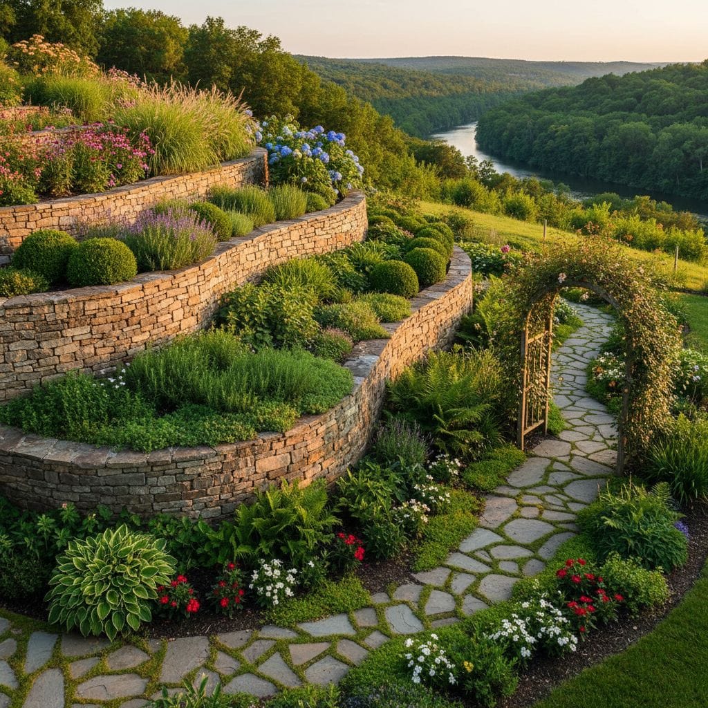 Stone retaining walls: practical garden solutions and design ideas